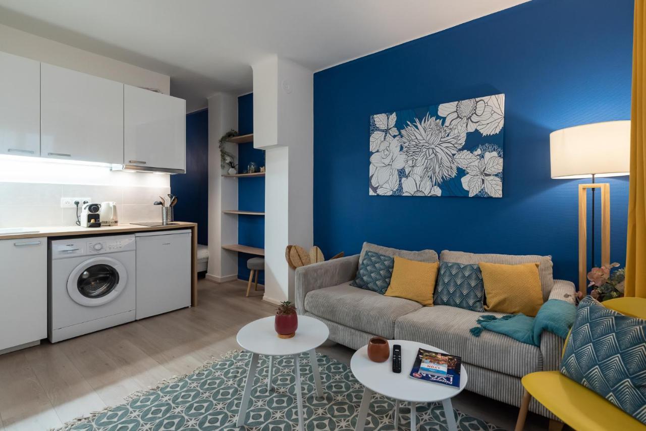 Studio Blue Confort , Proche Gare Part Dieu Apartment Villeurbanne Luaran gambar
